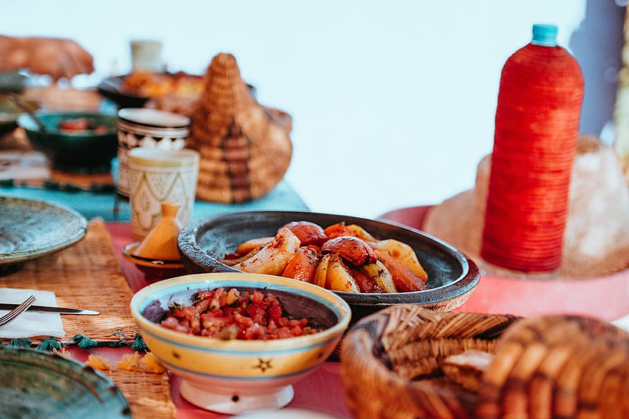 Marokkanische Iftar-Speisen