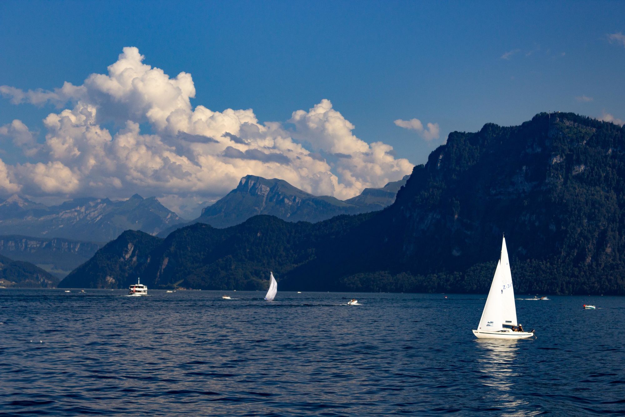 Sailing on Lake Lucerne