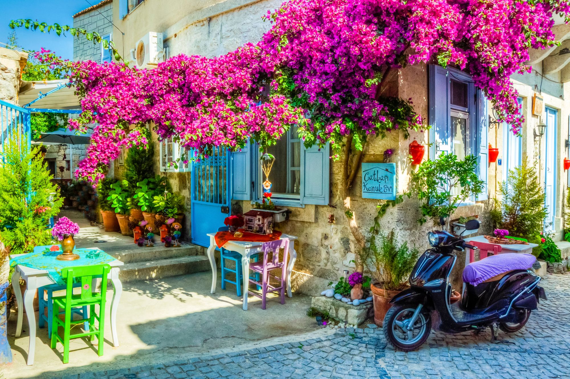 Family tea garden in Bodrum