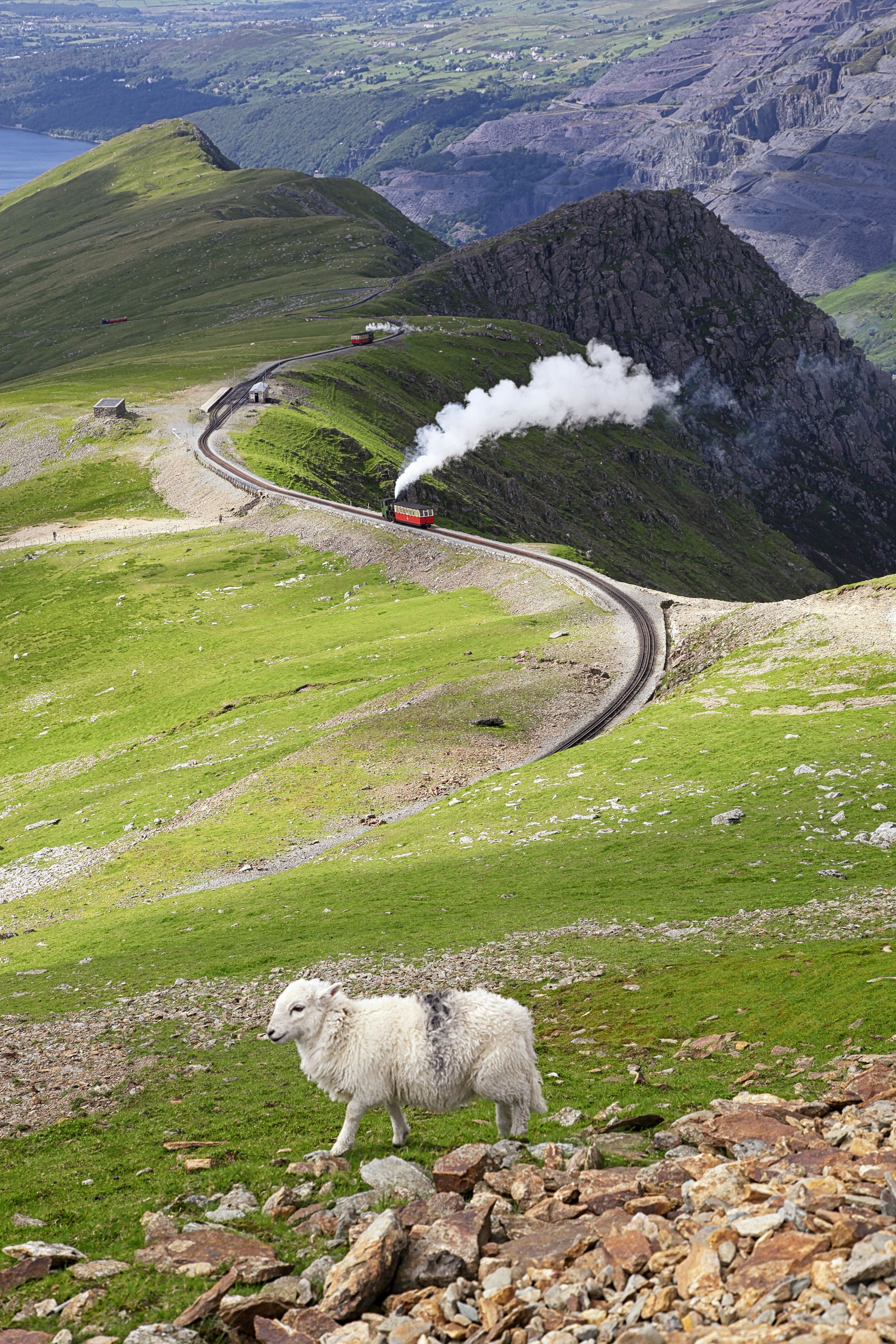 Beautiful view from the Mount Snowdon