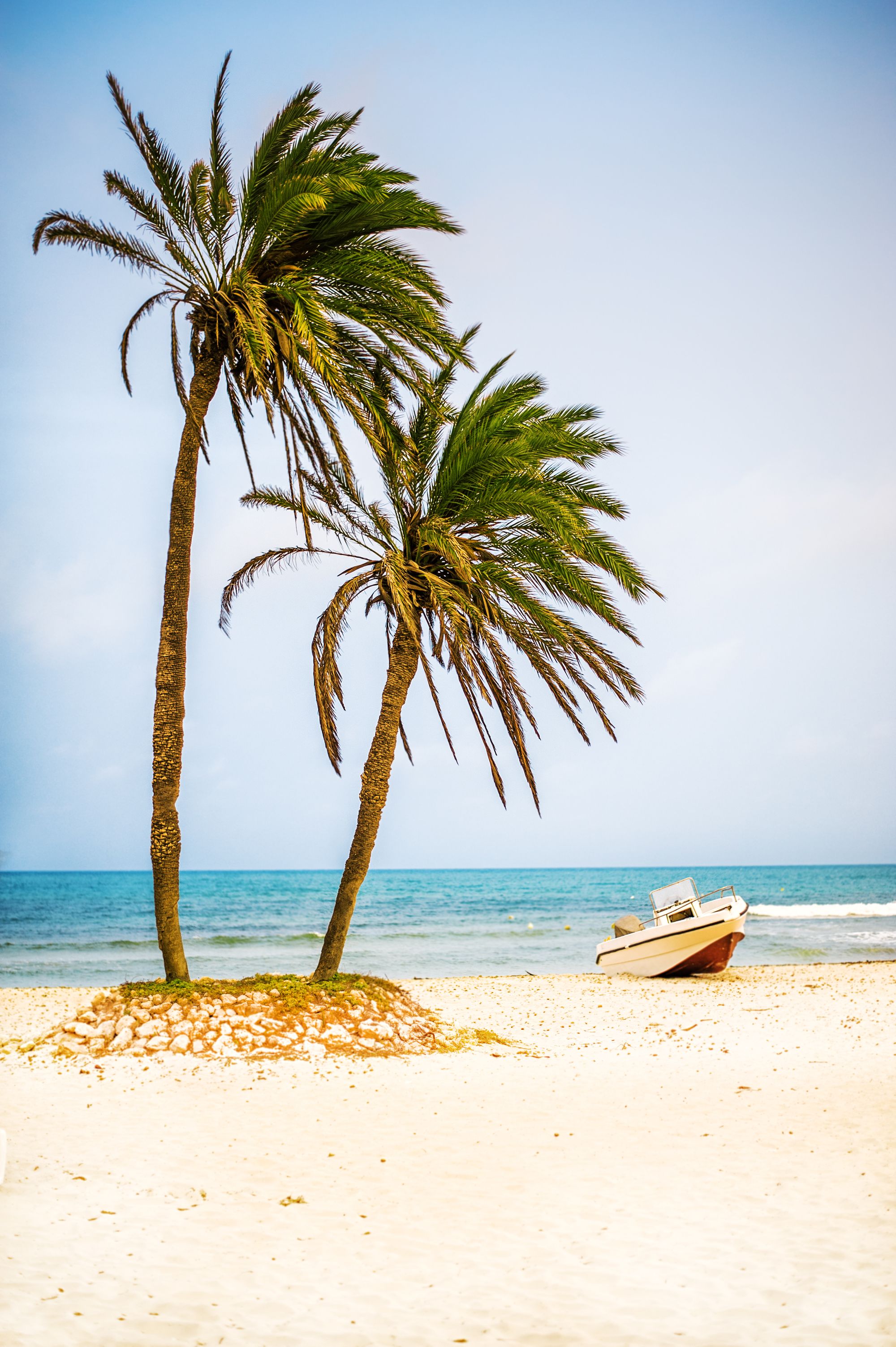 One of the beautiful beaches of Djerba