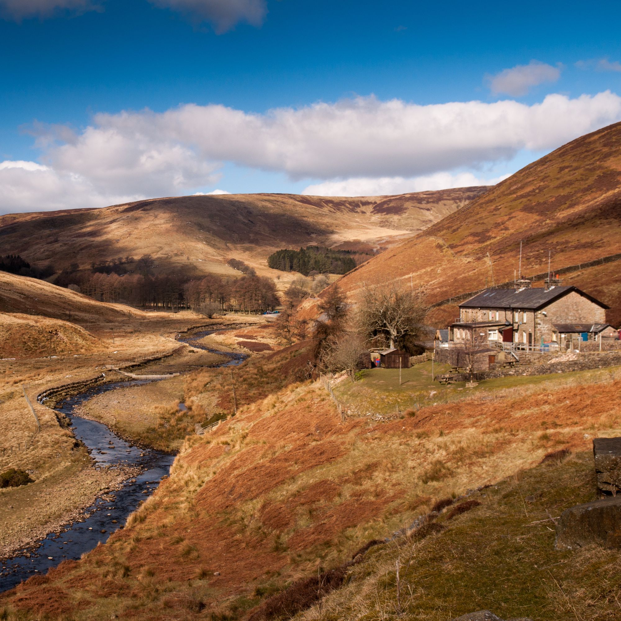 Trough of Bowland valley in Lancashire