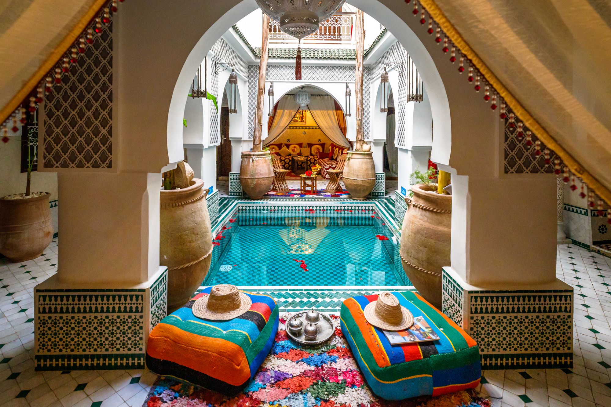 Moroccan villa could be the ideal choice for a relaxed honeymoon or romantic getaway.