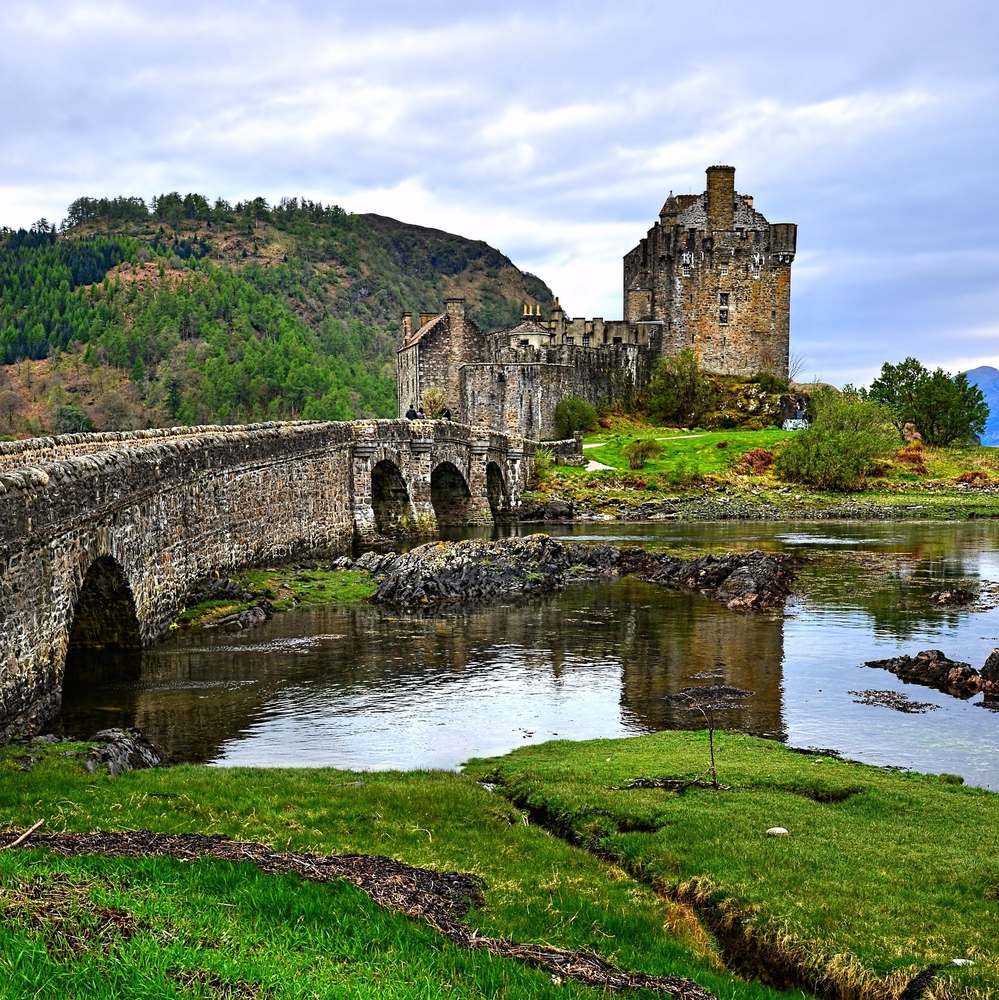 Picturesque Eilean Donan Castle in the Highlands of Scotland