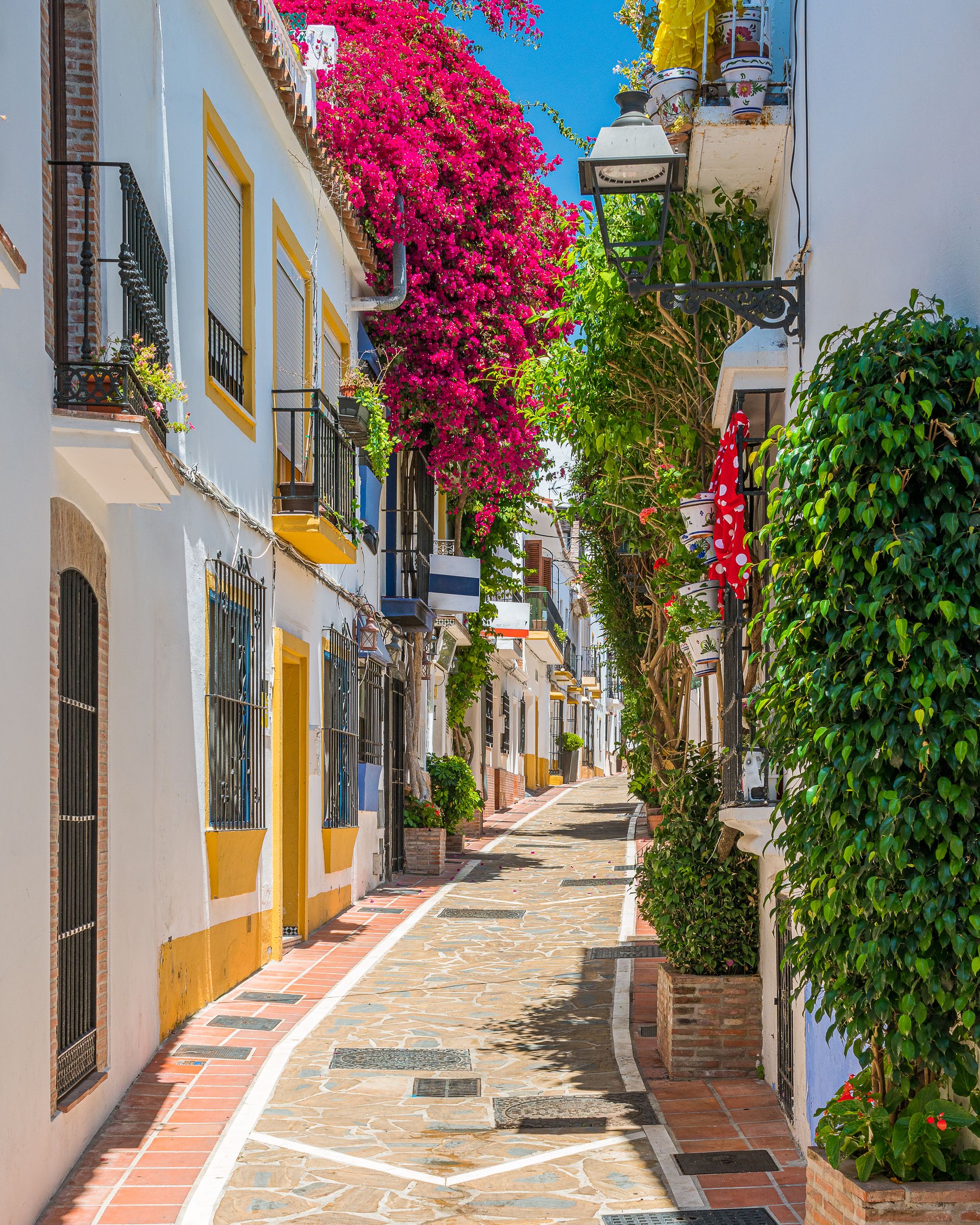 Narrow street in Marbella old town