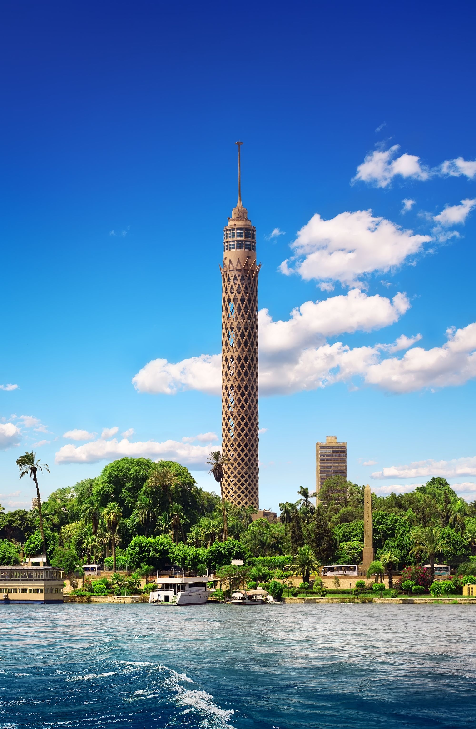 The Cairo Tower is the second most popular tourist attraction after the Pyramids