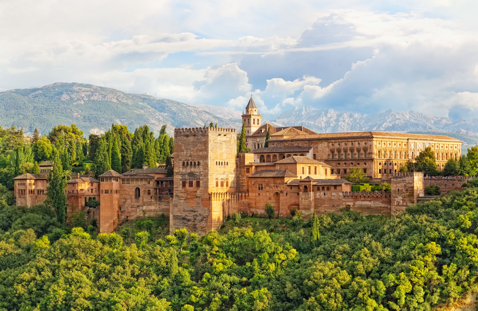 The Alhambra is the most important surviving remnant of the period of Islamic rule in Andalusia