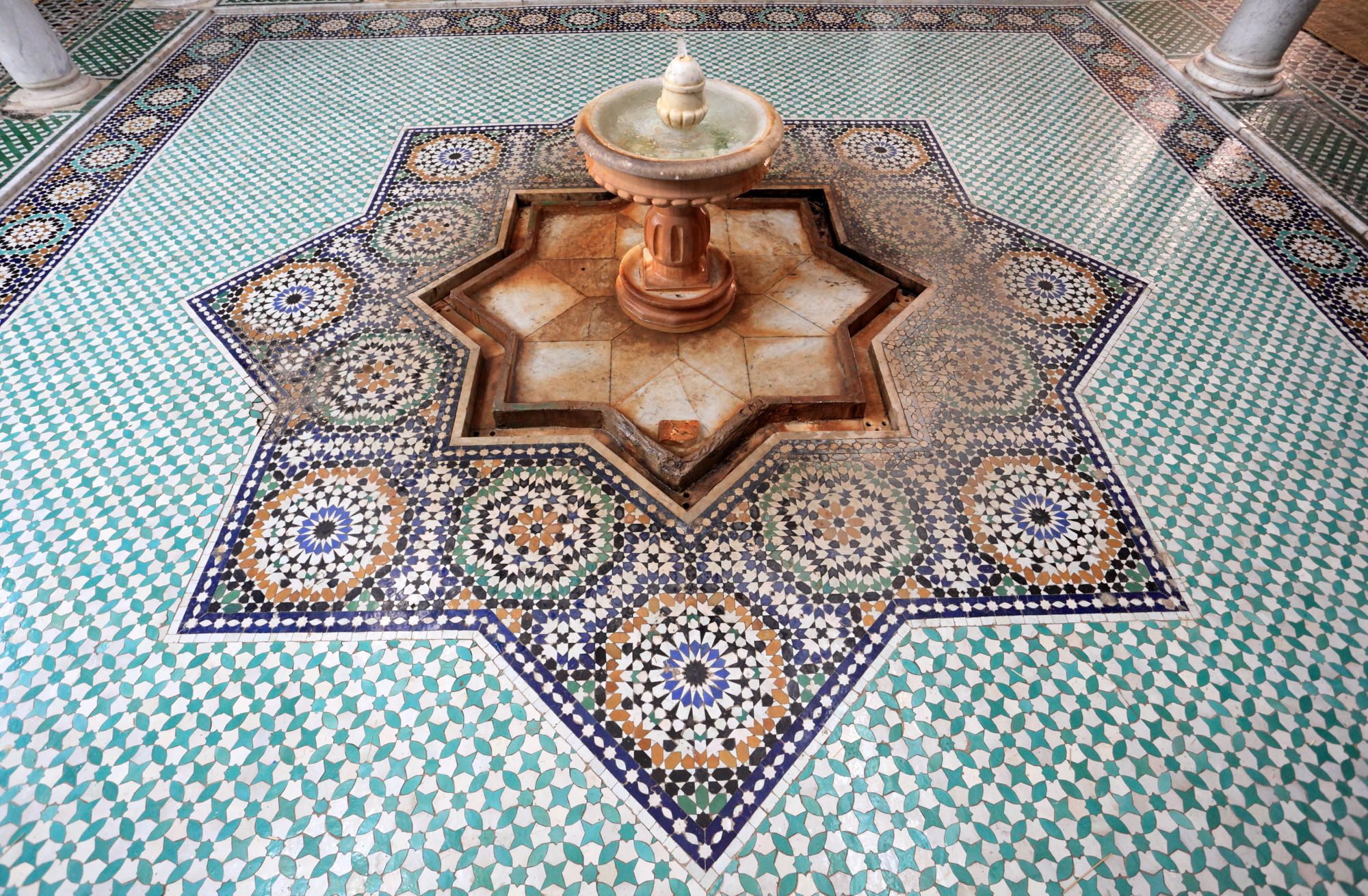 Example of art in the Mausoleum of Moulay Idriss