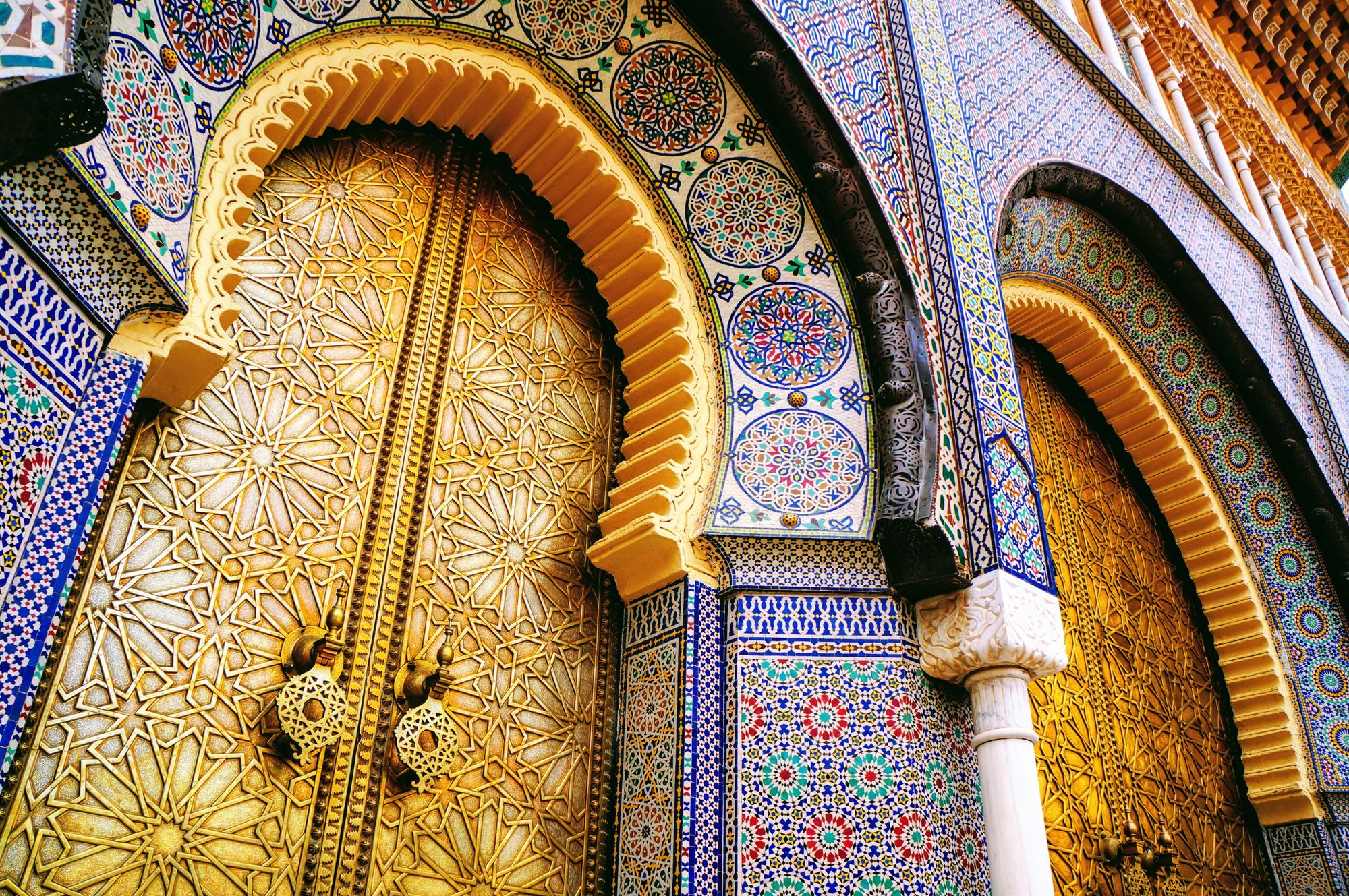 Splendours of Moroccan craftsmanship at the Royal Palace in Rabat