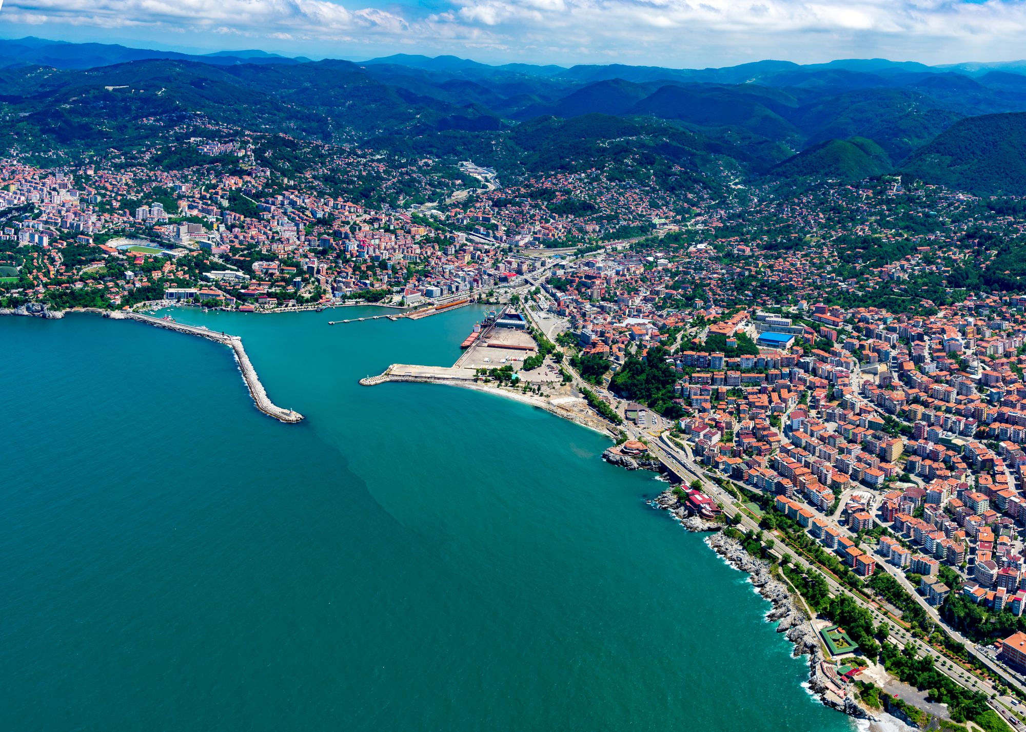 Zonguldak aerial view